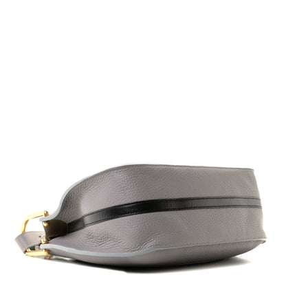Chloe Grained Calfskin Small Hayley Hobo Cashmere Grey 7 of 9