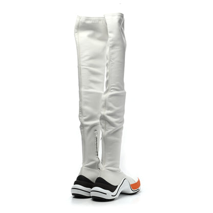 Louis Vuitton Stretch Lambskin LV Archlight Flat Thigh High Boots 38.5 White 3 of 4
