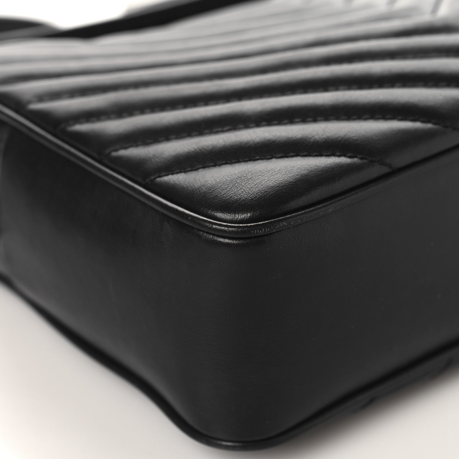 Saint Laurent Calfskin Matelasse Monogram Lou Camera Bag Black 11 of 13