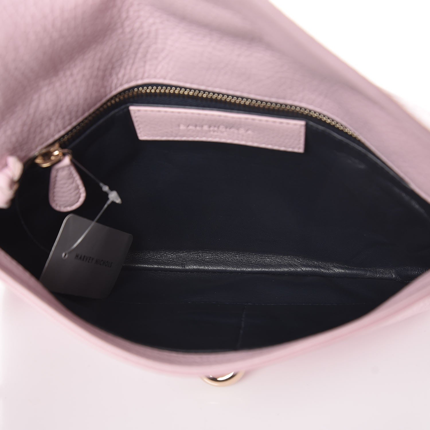 Balenciaga Grained Calfskin Tube Pochette Rose Poudre 6 of 8
