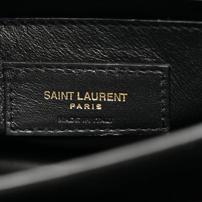 Saint Laurent Calfskin Bi-Color Medium Monogram Sunset Black Pearl White 6 of 13