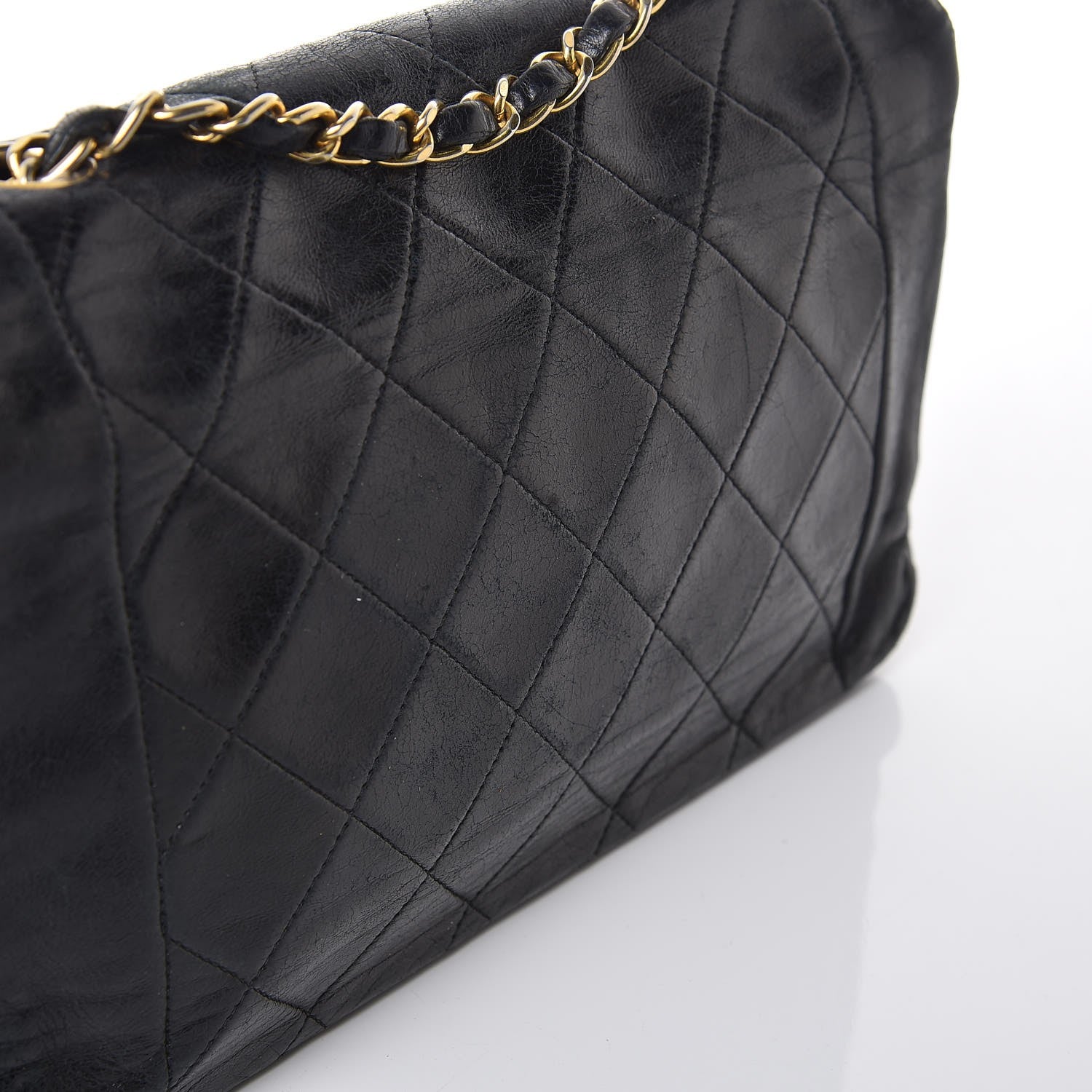 Chanel Lambskin Quilted Medium Single Flap Black 15 of 15