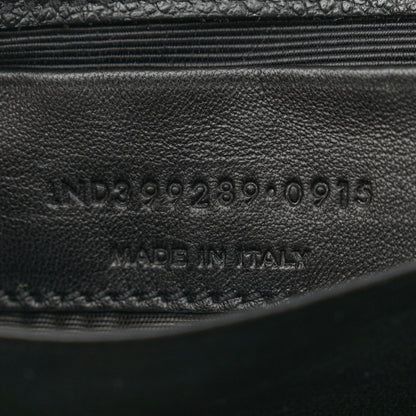 Saint Laurent Grained Calfskin Matelasse Chevron Classic Monogram Baby Chain Bag Black 7 of 11