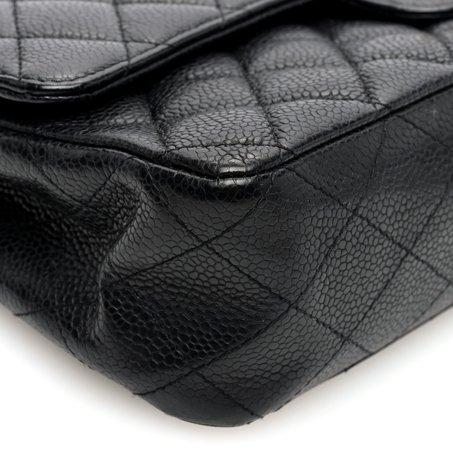 Chanel Caviar Quilted Medium Double Flap Black 9 of 10