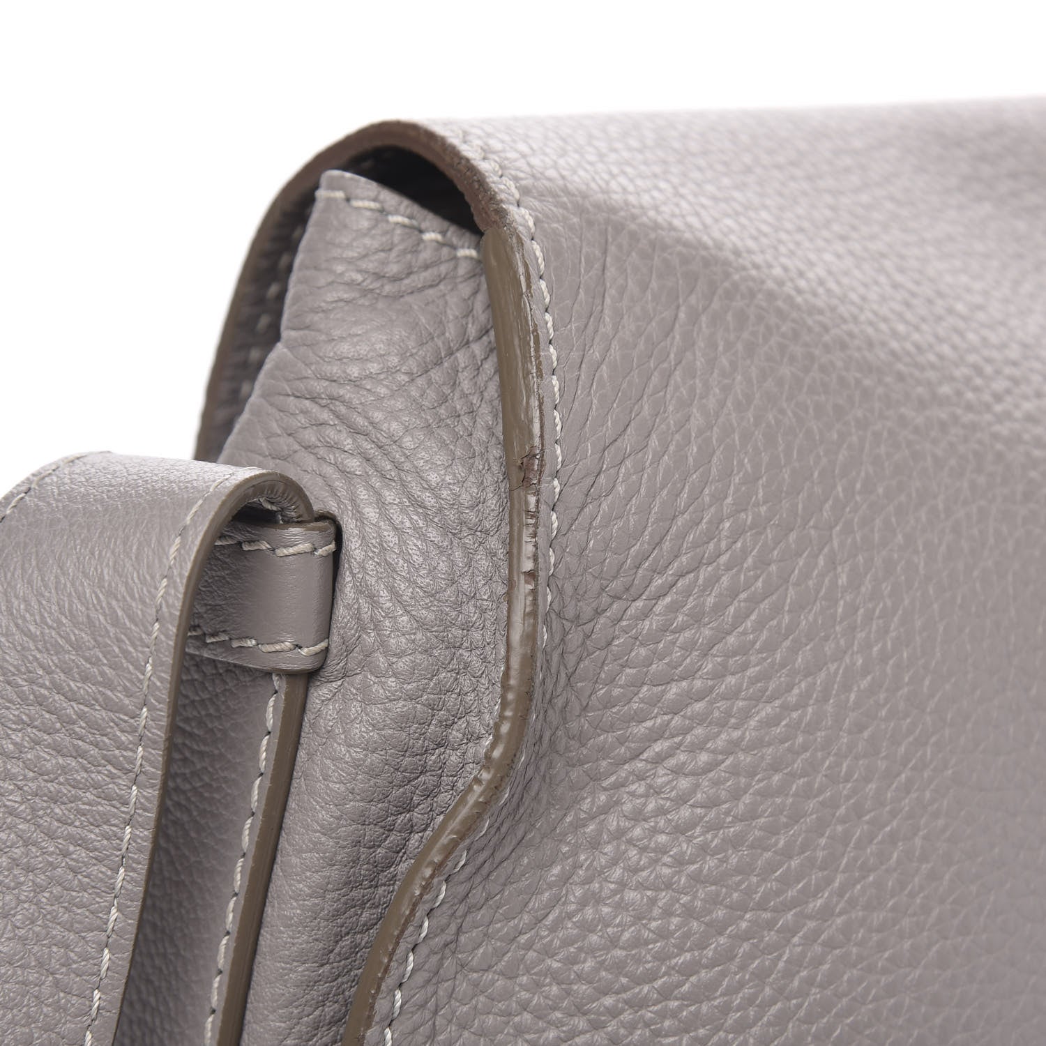 Chloe Calfskin Medium Marcie Round Crossbody Bag Cashmere Grey 11 of 13