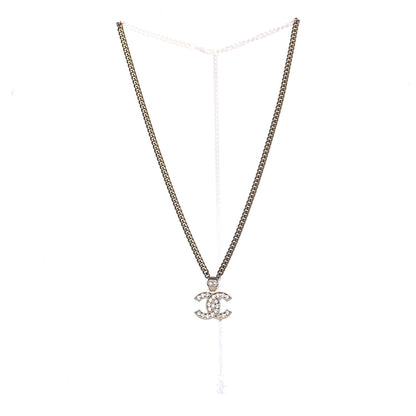 Chanel Crystal CC Necklace Gold 2 of 4