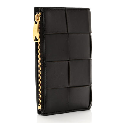 Bottega Veneta Nappa Maxi Intrecciato Medium Cassette Bifold Zip Wallet Fondant 2 of 6