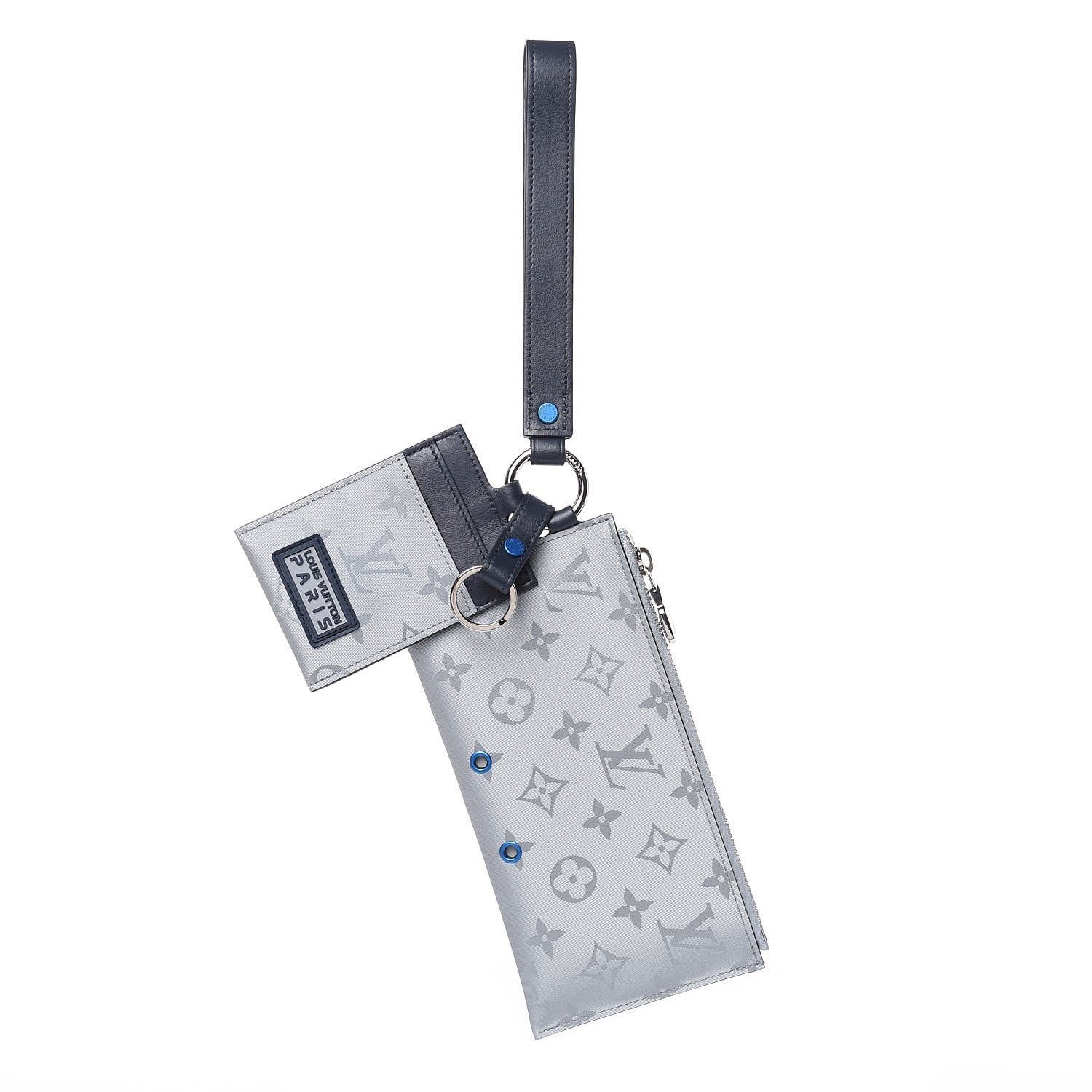 Louis Vuitton Monogram Satellite Alpha Pouch Silver 1 of 7