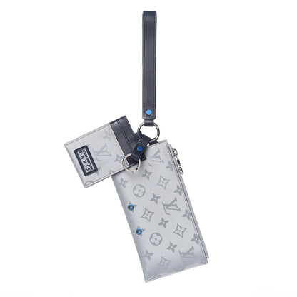 Louis Vuitton Monogram Satellite Alpha Pouch Silver 1 of 7