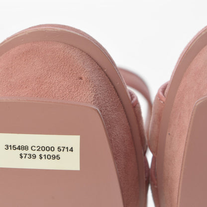 Saint Laurent Suede Tribute 105 Platform Sandals 36.5 Rose Dark 11 of 17