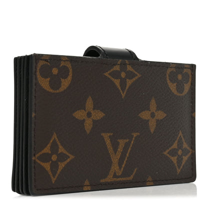 Louis Vuitton Monogram Gusset Card Holder Black 3 of 7