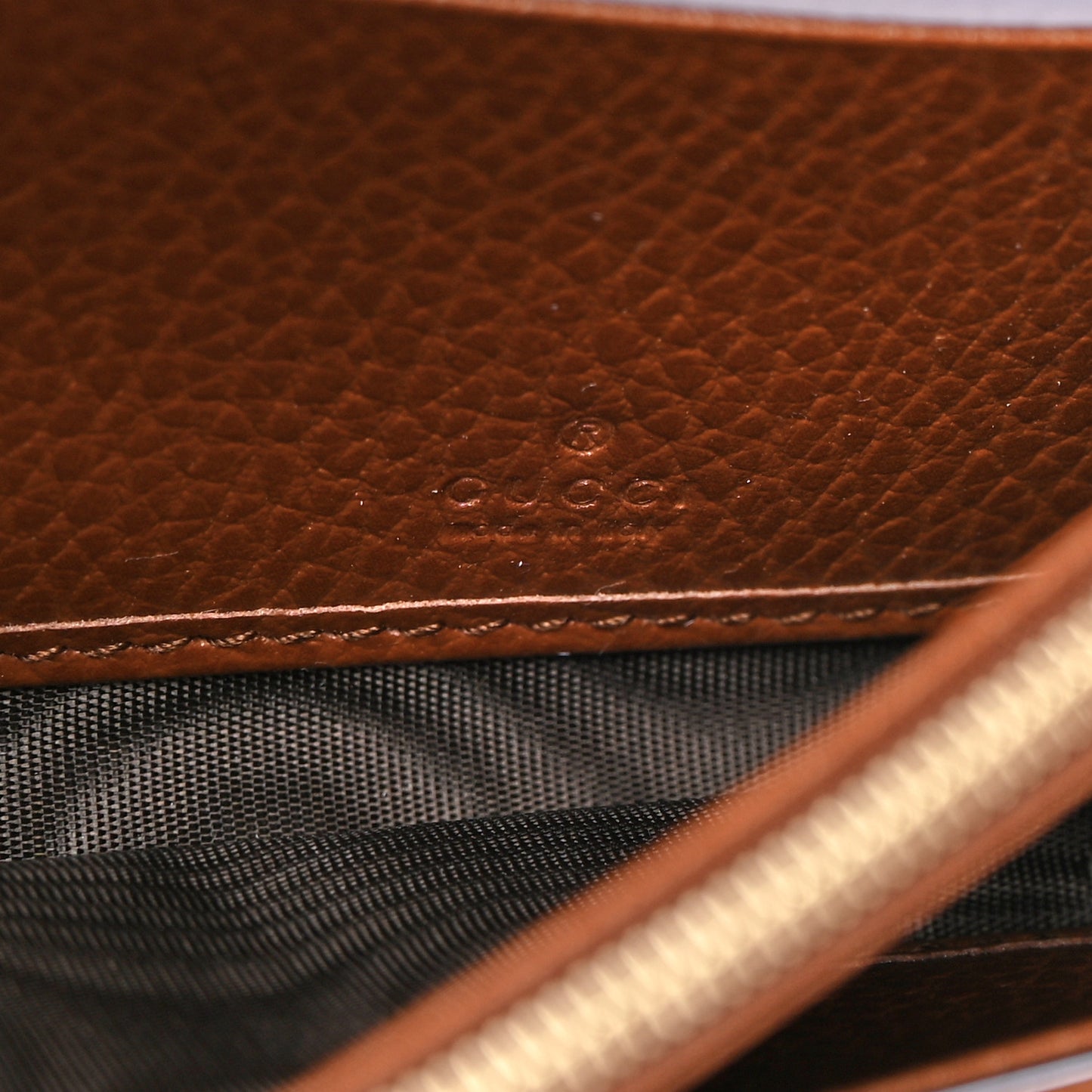 New Denim GG Monogram Jackie 1961 Chain Wallet Blue Tea Cuir