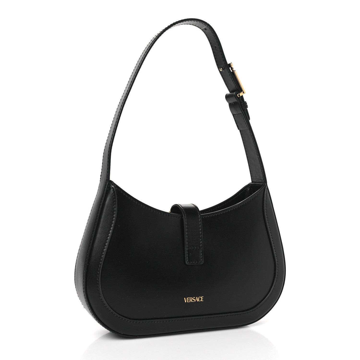 Versace Calfskin Small Greca Goddess Hobo Black 3 of 8