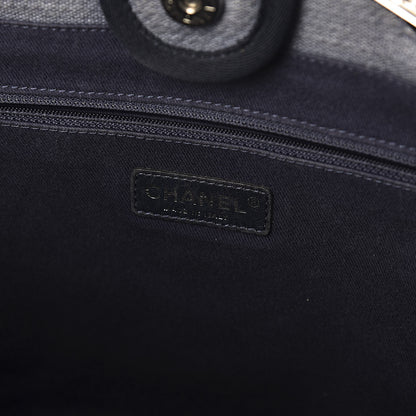 Chanel Canvas Small Deauville Tote Grey 8 of 10
