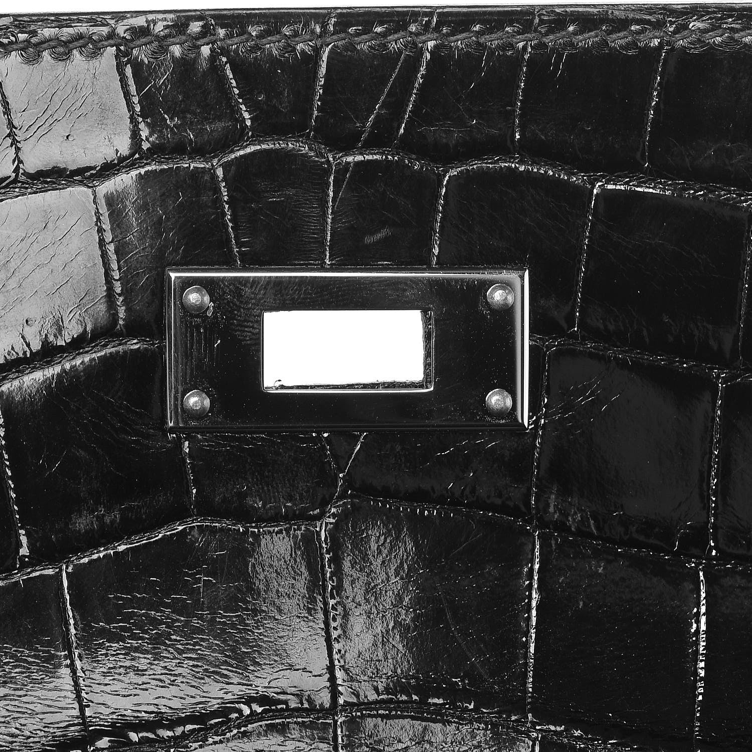 Hermes Shiny Niloticus Crocodile Kelly Sellier 32 18 of 37