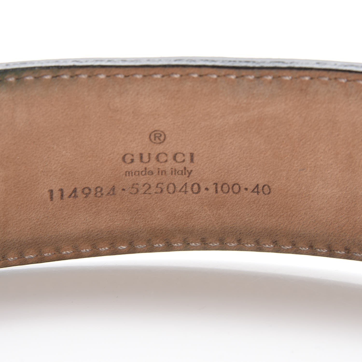 Gucci Calfskin Web Interlocking G Belt 100 40 Black 8 of 8