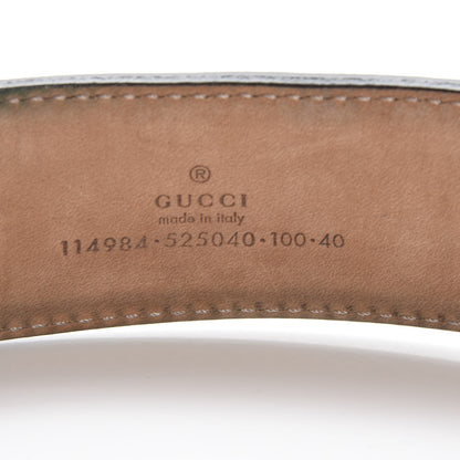 Gucci Calfskin Web Interlocking G Belt 100 40 Black 8 of 8