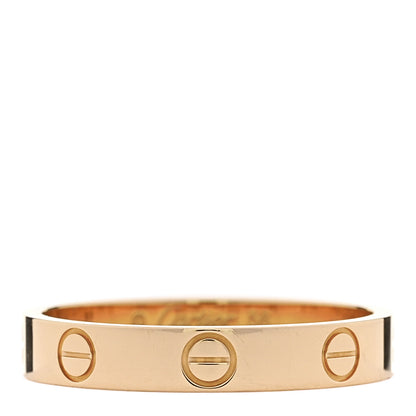 Cartier 18K Yellow Gold 3.5mm LOVE Wedding Band Ring 56 7.75 1 of 5