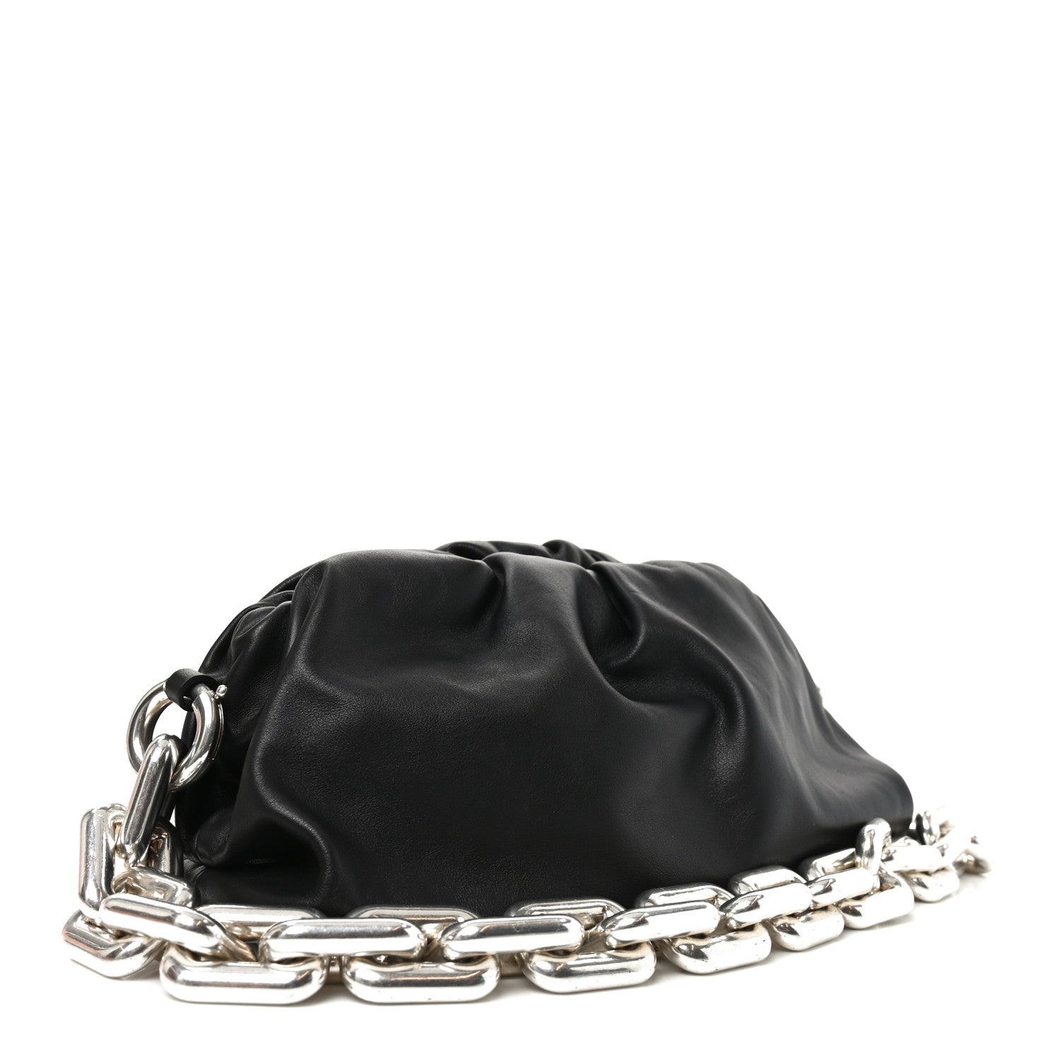 Bottega Veneta Calfskin The Pouch Chain Black 3 of 11