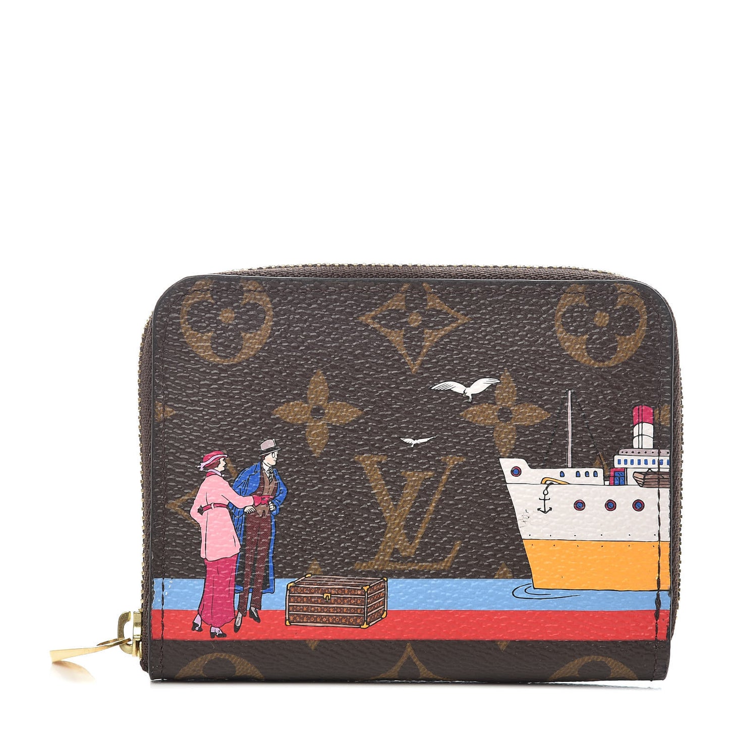 Monogram 2016 Christmas Animation Zippy Coin Purse