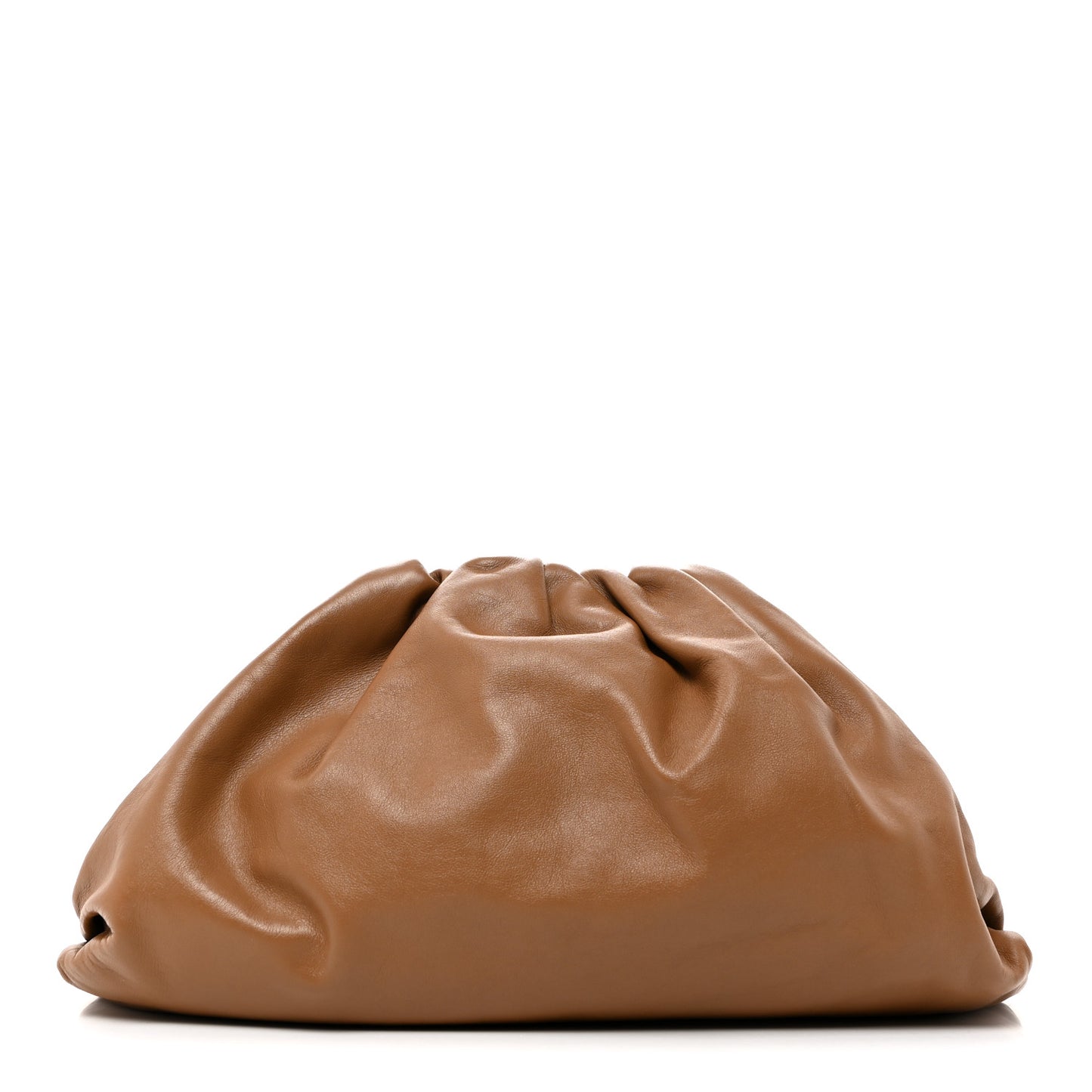 Smooth Butter Calf The Pouch Oversized Clutch Cammello