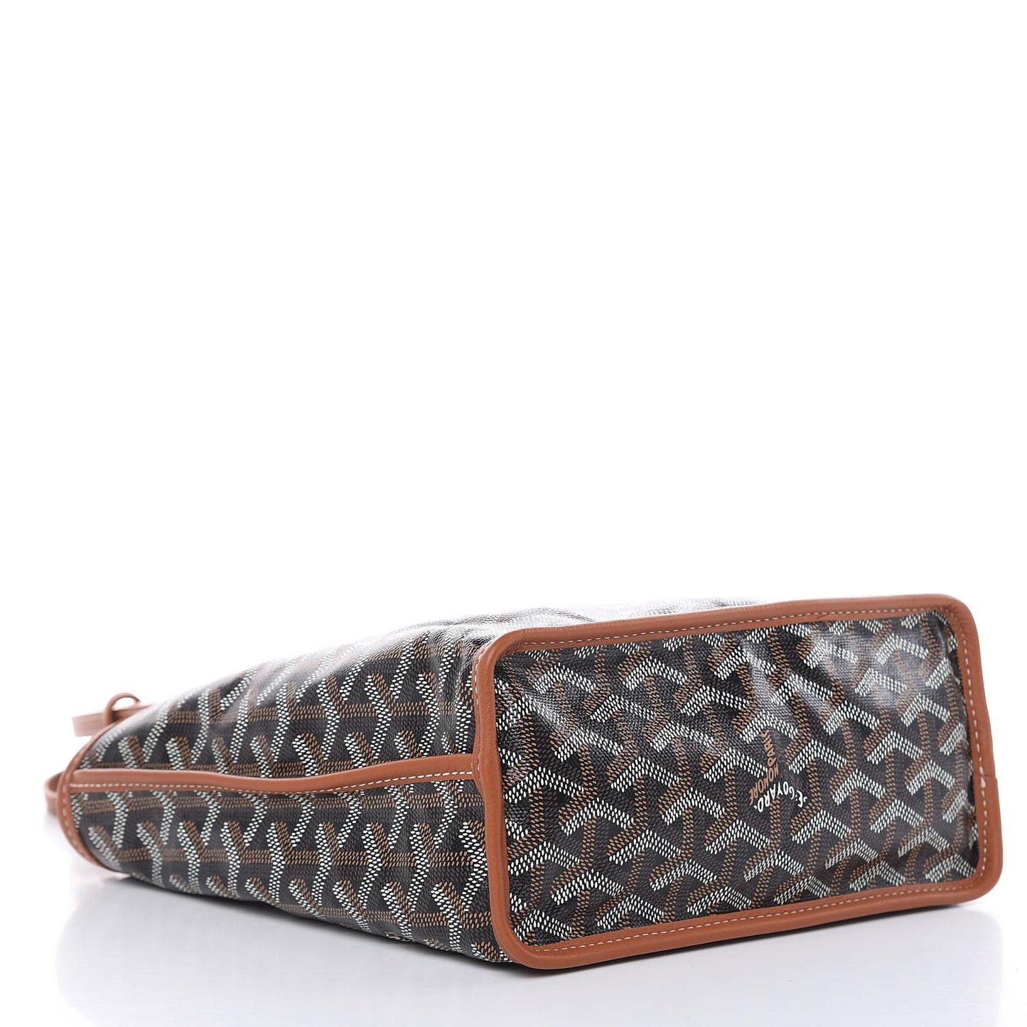 Goyardine Reversible Mini Anjou Black Gold