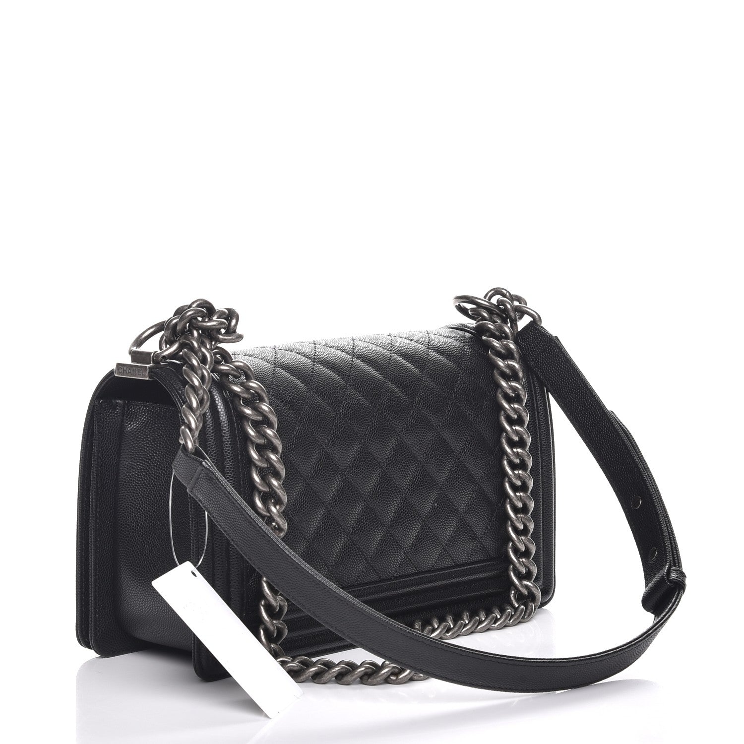 Chanel Caviar Quilted Medium Boy Flap Black 3 of 8