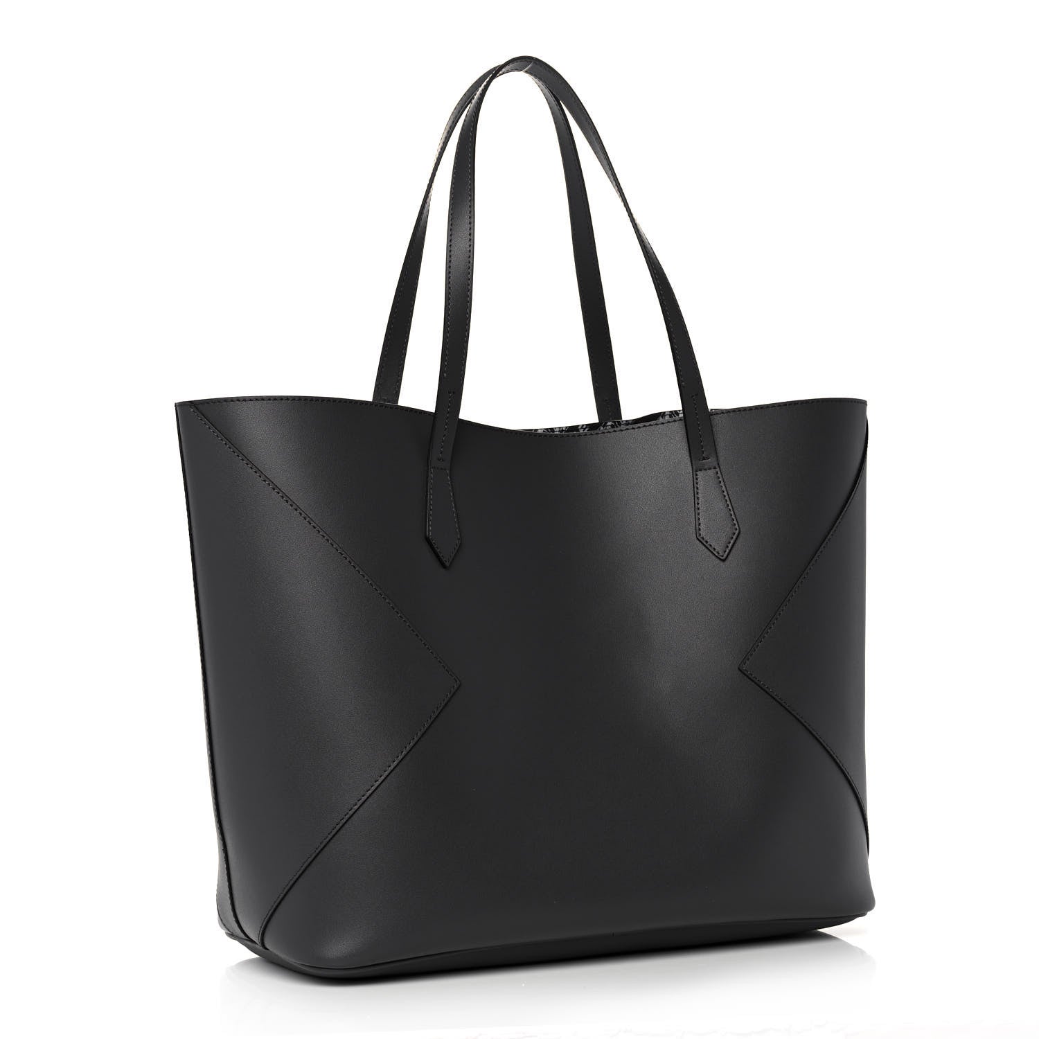 Givenchy Smooth Calfskin Wing Shopper Tote Grey White 4 of 16