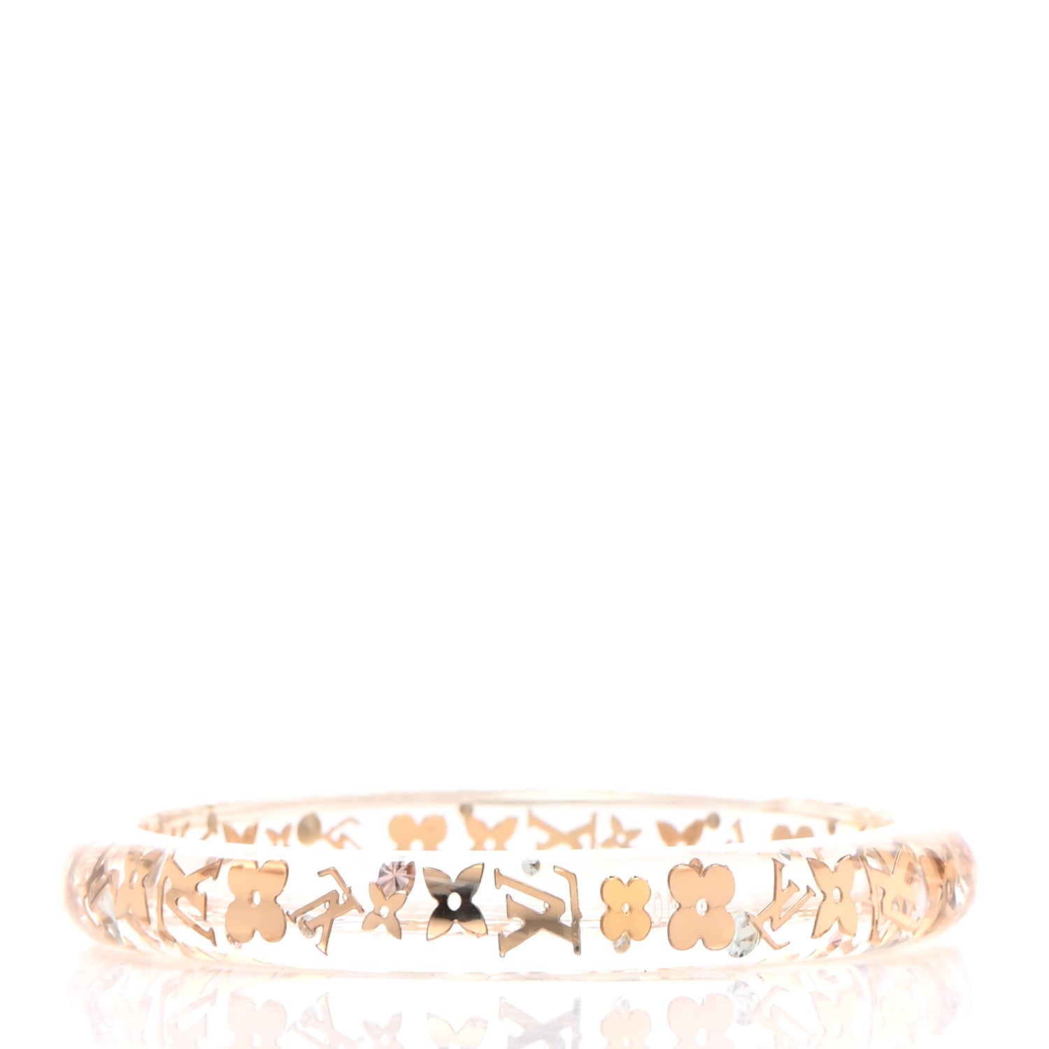 Louis Vuitton Resin Swarovski Small Inclusion Bracelet PM Transparent 3 of 4