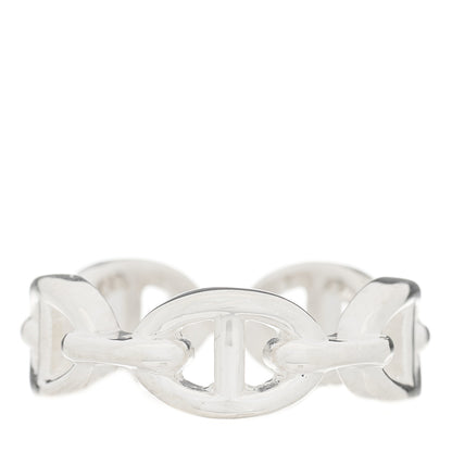 Hermes Sterling Silver PM Chaine d'Ancre Enchainee Band Ring 51 5.75 1 of 5