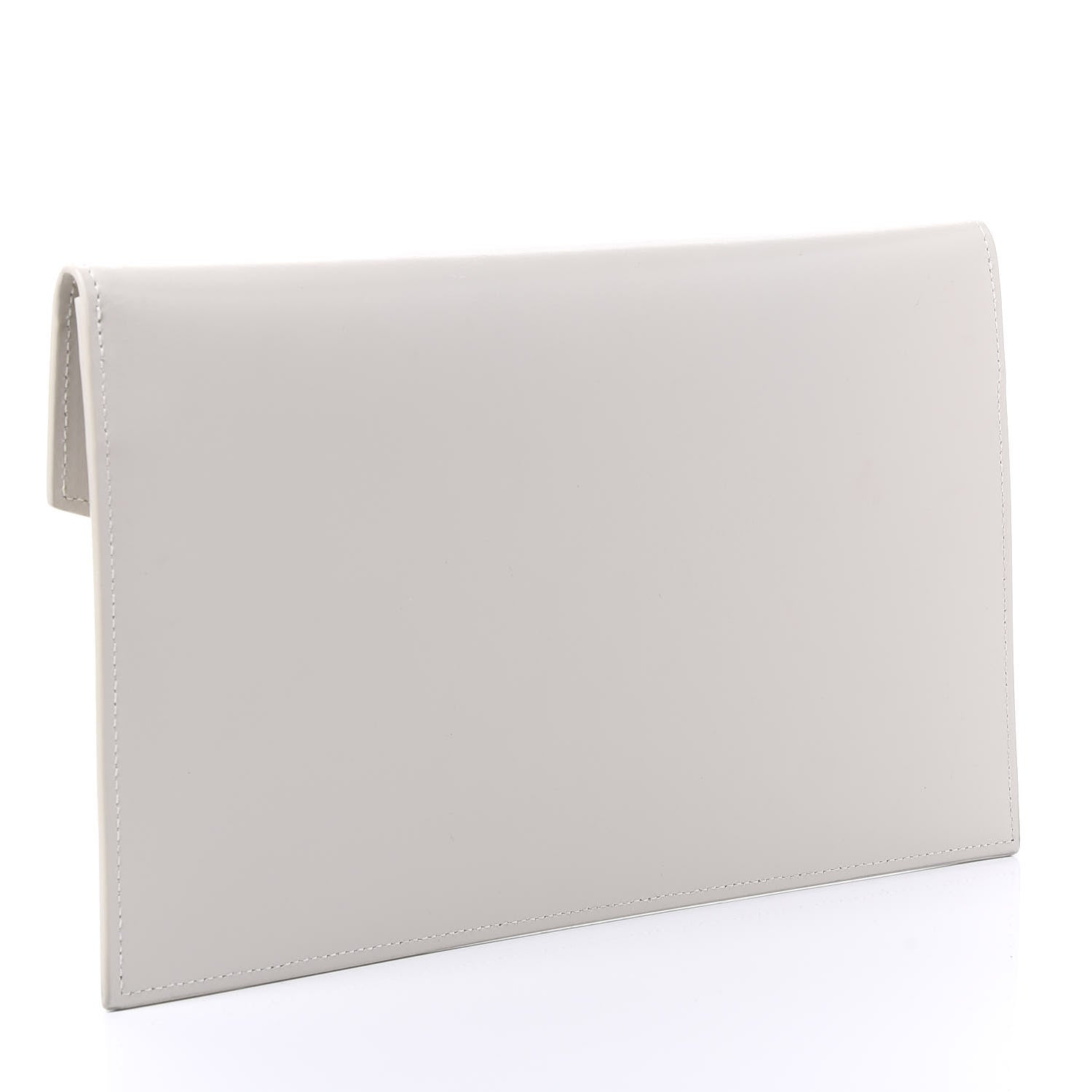 Saint Laurent Smooth Shiny Calfskin Uptown Pouch Crema Soft 2 of 9