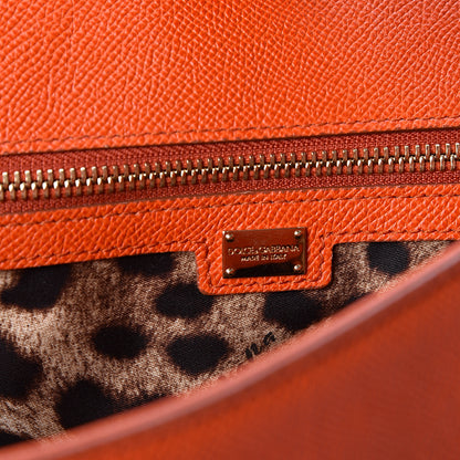 Dolce & Gabbana Dauphine Large Miss Sicily Satchel Orange 5 of 8