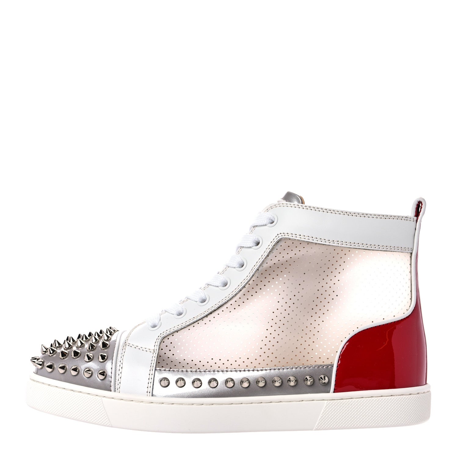Christian Louboutin Metallic Spikes Mens Donna Mesh Sosoxy Flat Sneakers 40 Version Multi 1 of 10