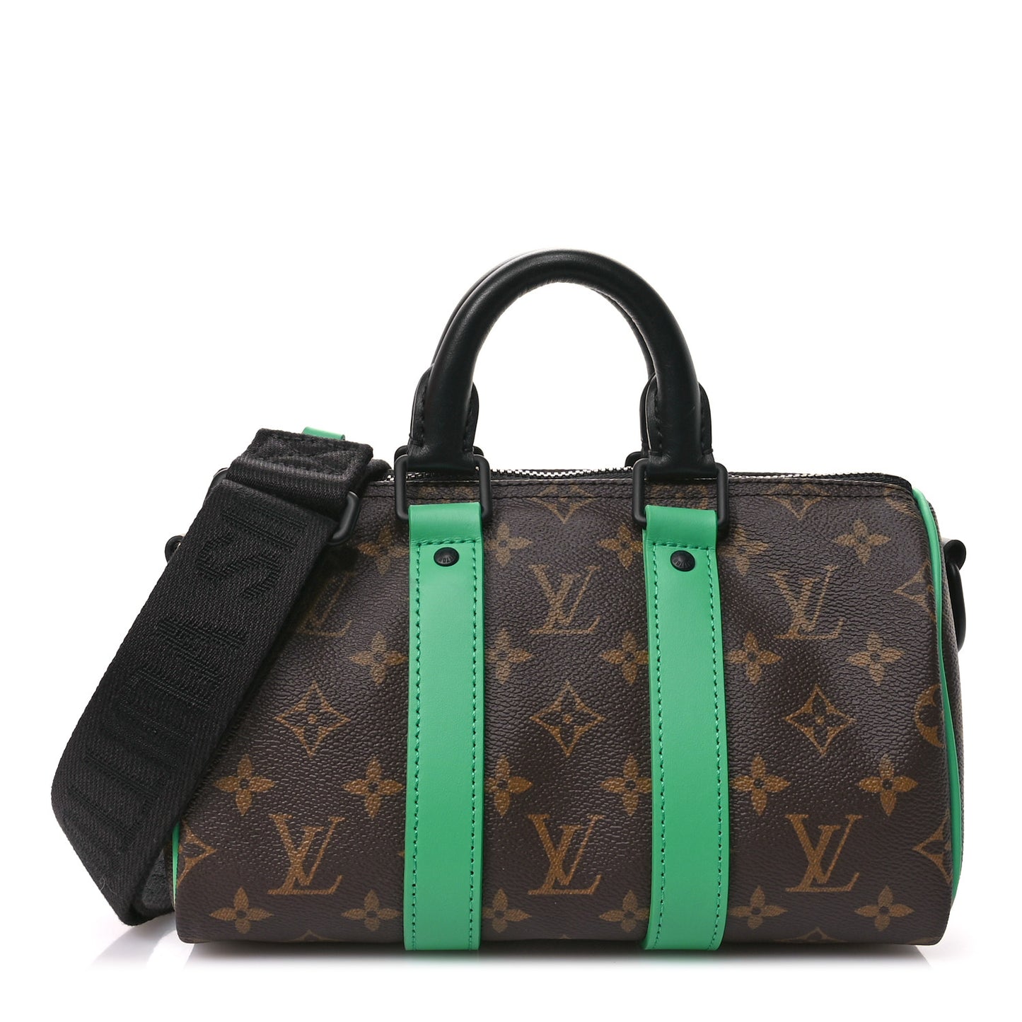 Monogram Macassar Keepall Bandouliere 25 Minty Green