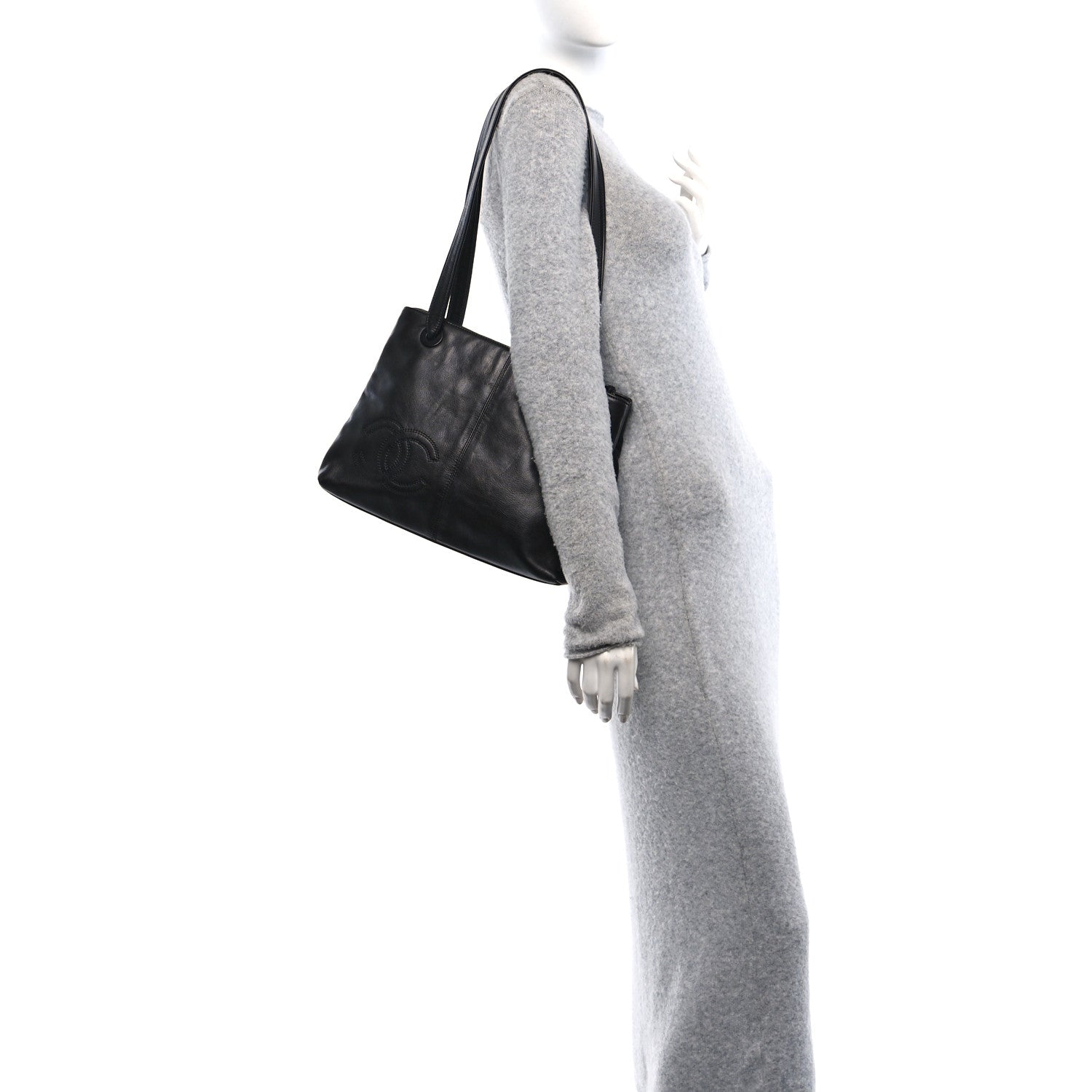 Chanel Lambskin CC Shoulder Bag Black 3 of 12