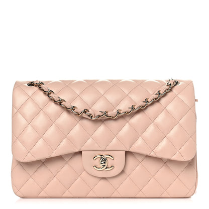 Chanel Caviar Quilted Jumbo Double Flap Light Beige 1 of 10
