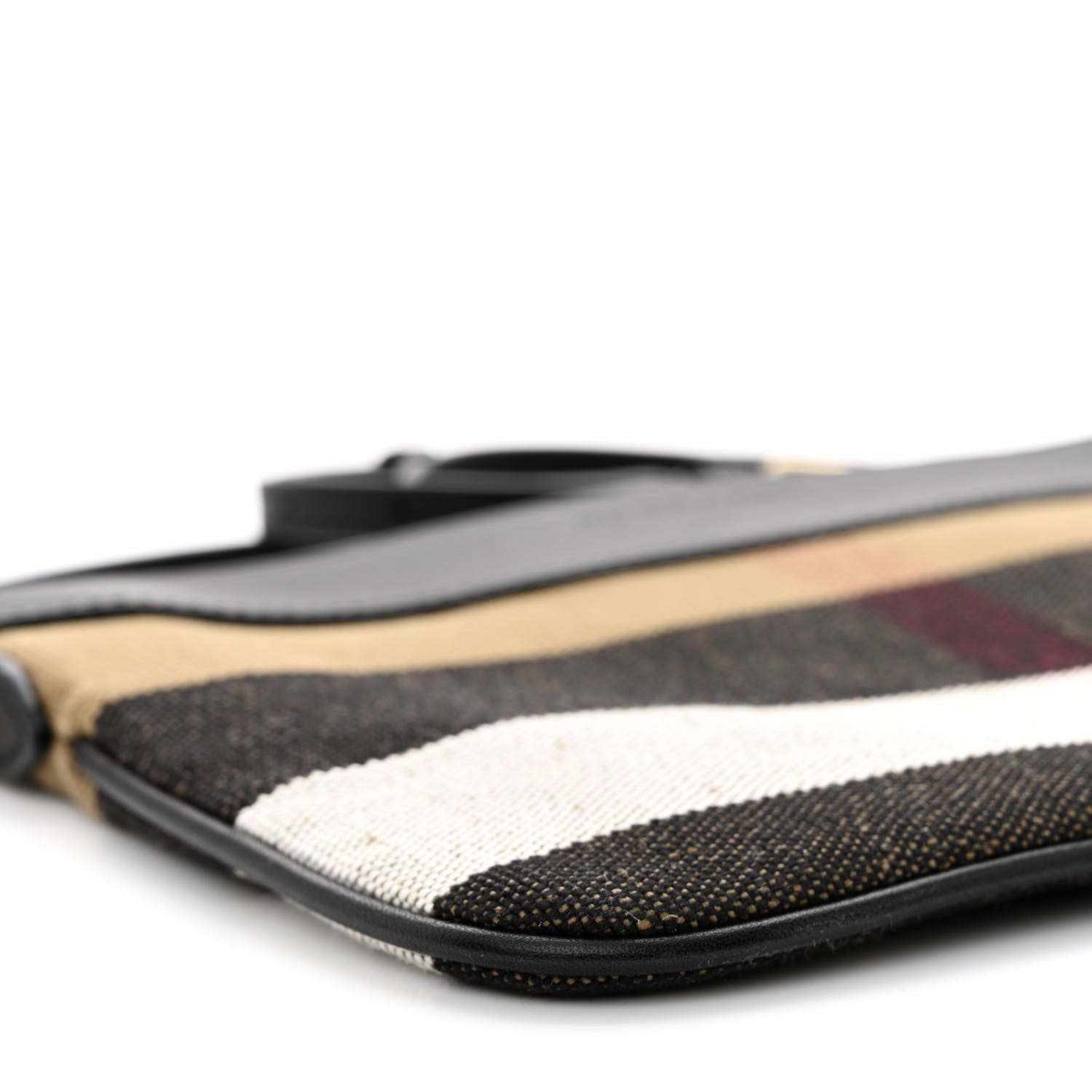 Burberry Mega Check Peyton Crossbody Clutch Bag Black 10 of 12