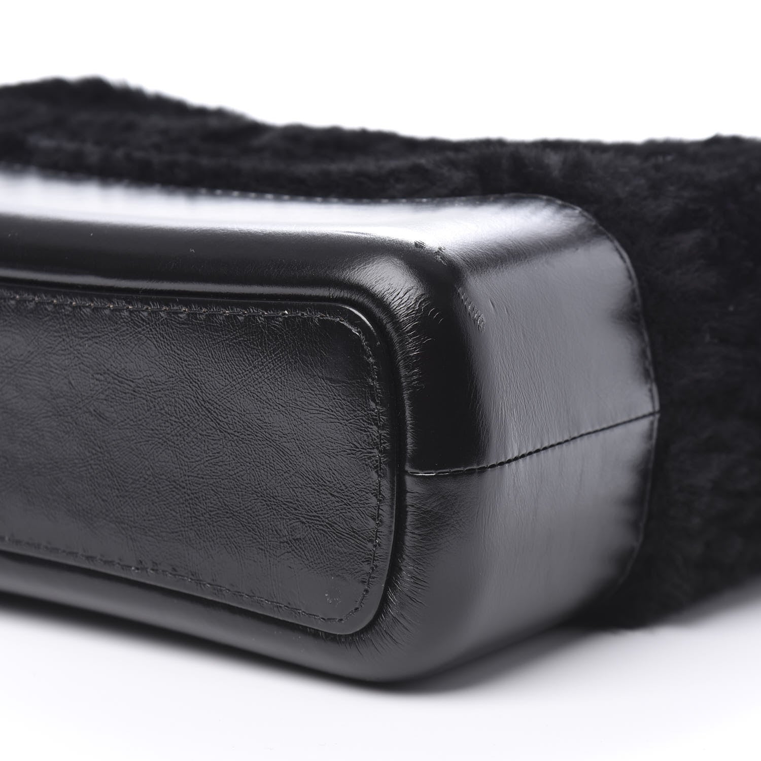 Chanel Shearling Medium Gabrielle Hobo Black 9 of 10
