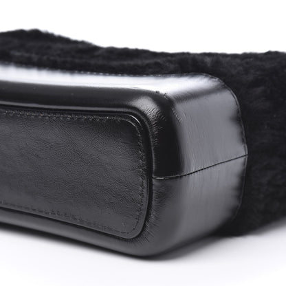 Chanel Shearling Medium Gabrielle Hobo Black 9 of 10