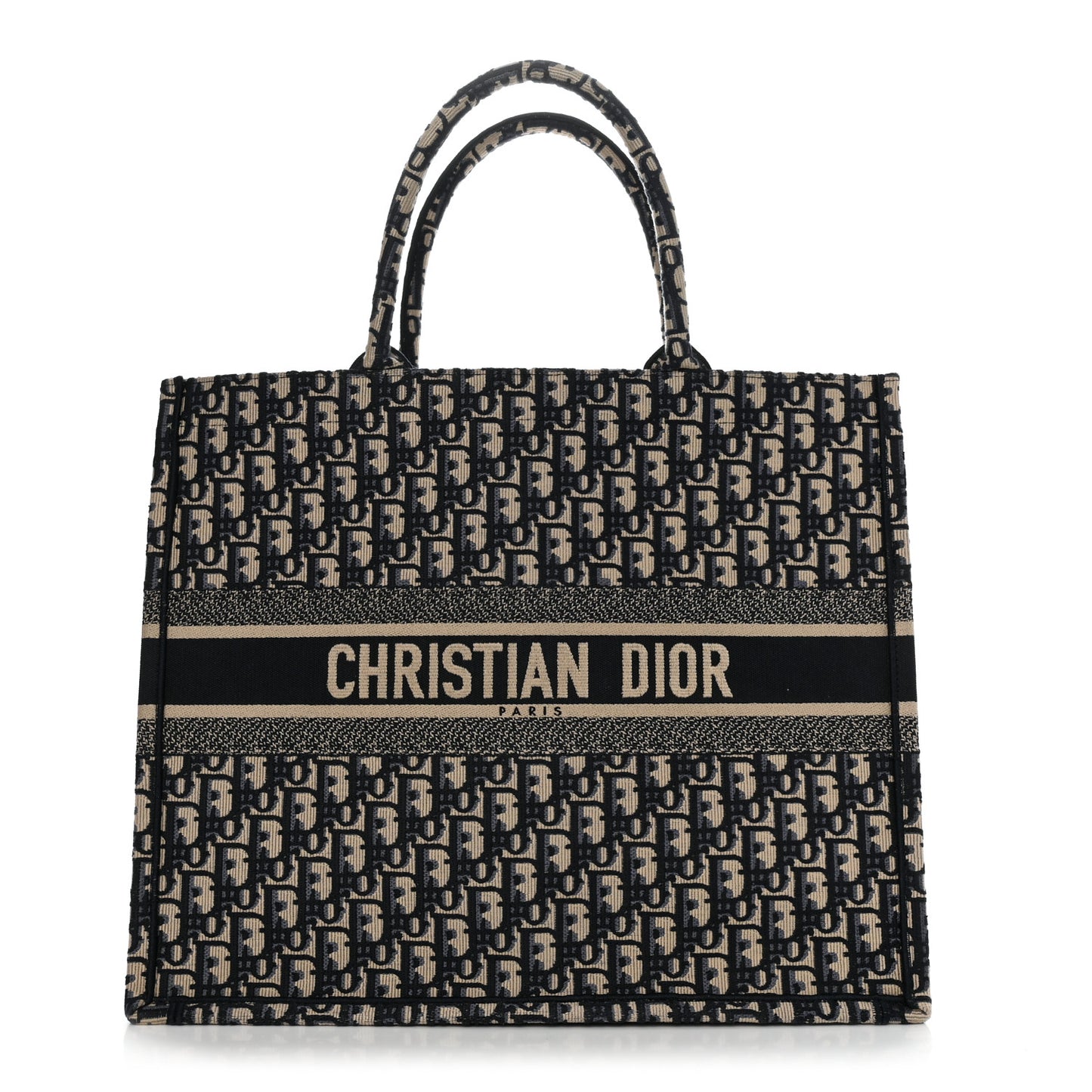 Oblique Large Book Tote Blue Multicolor