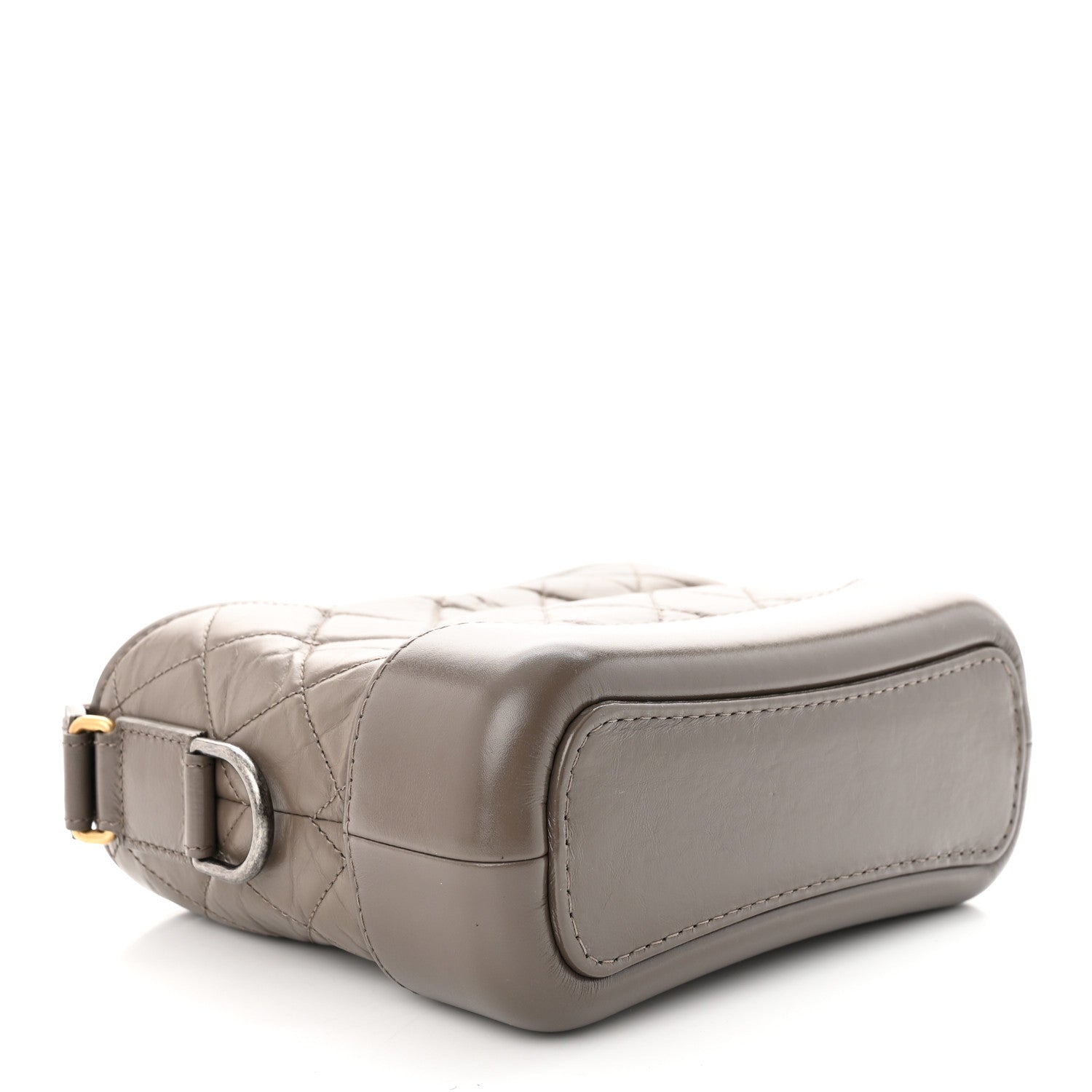 Chanel Aged Calfskin Quilted Small Gabrielle Hobo Grey 4 of 12