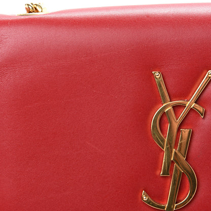 Saint Laurent Calfskin Small Classic Monogram Kate Tassel Satchel Red 9 of 12