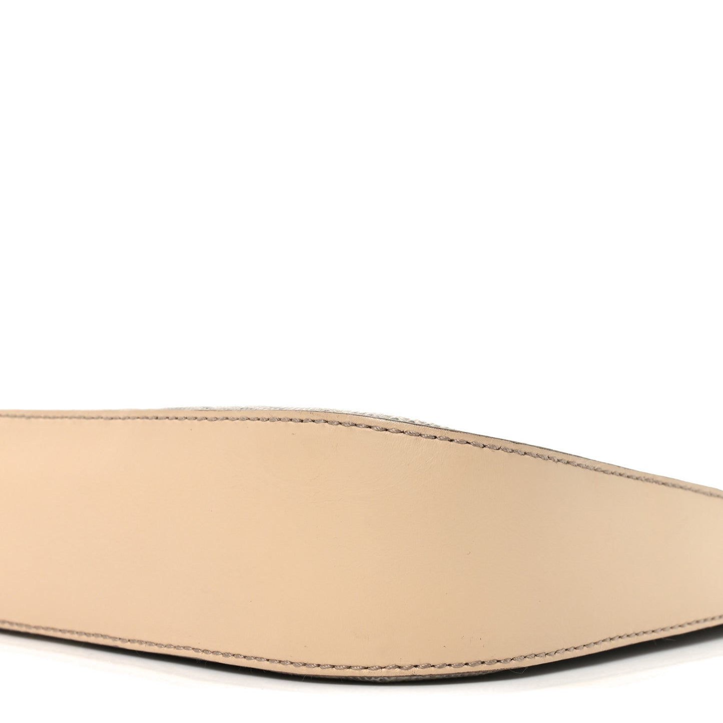 Lizard Calfskin Shoulder Bag Beige