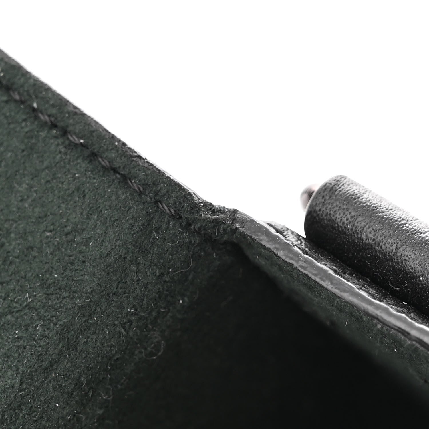 Fendi Vitello Cher Baguette Soft Trunk Phone Pouch Black 12 of 13