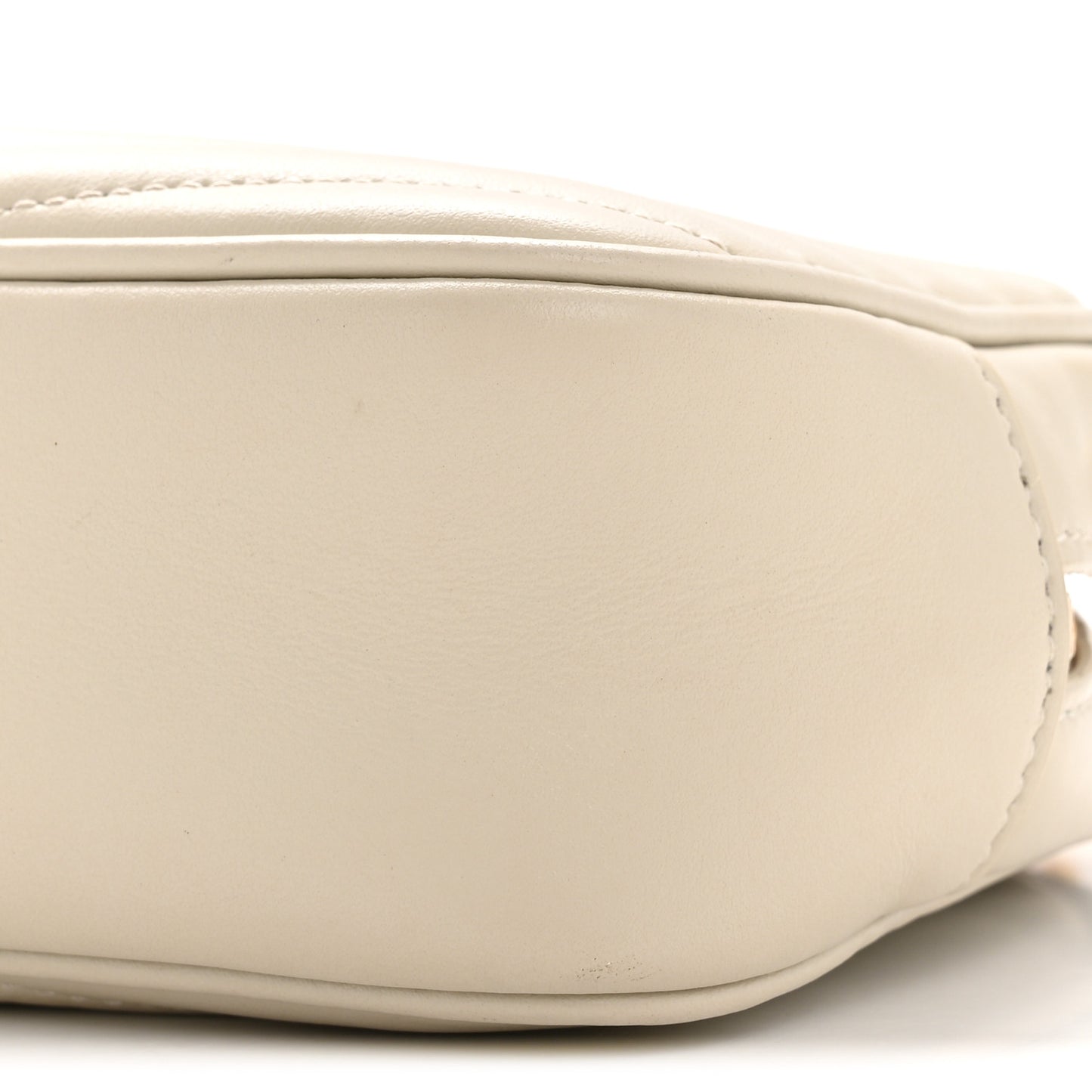 Calfskin Matelasse Monogram Mini Lou Camera Bag Crema Soft