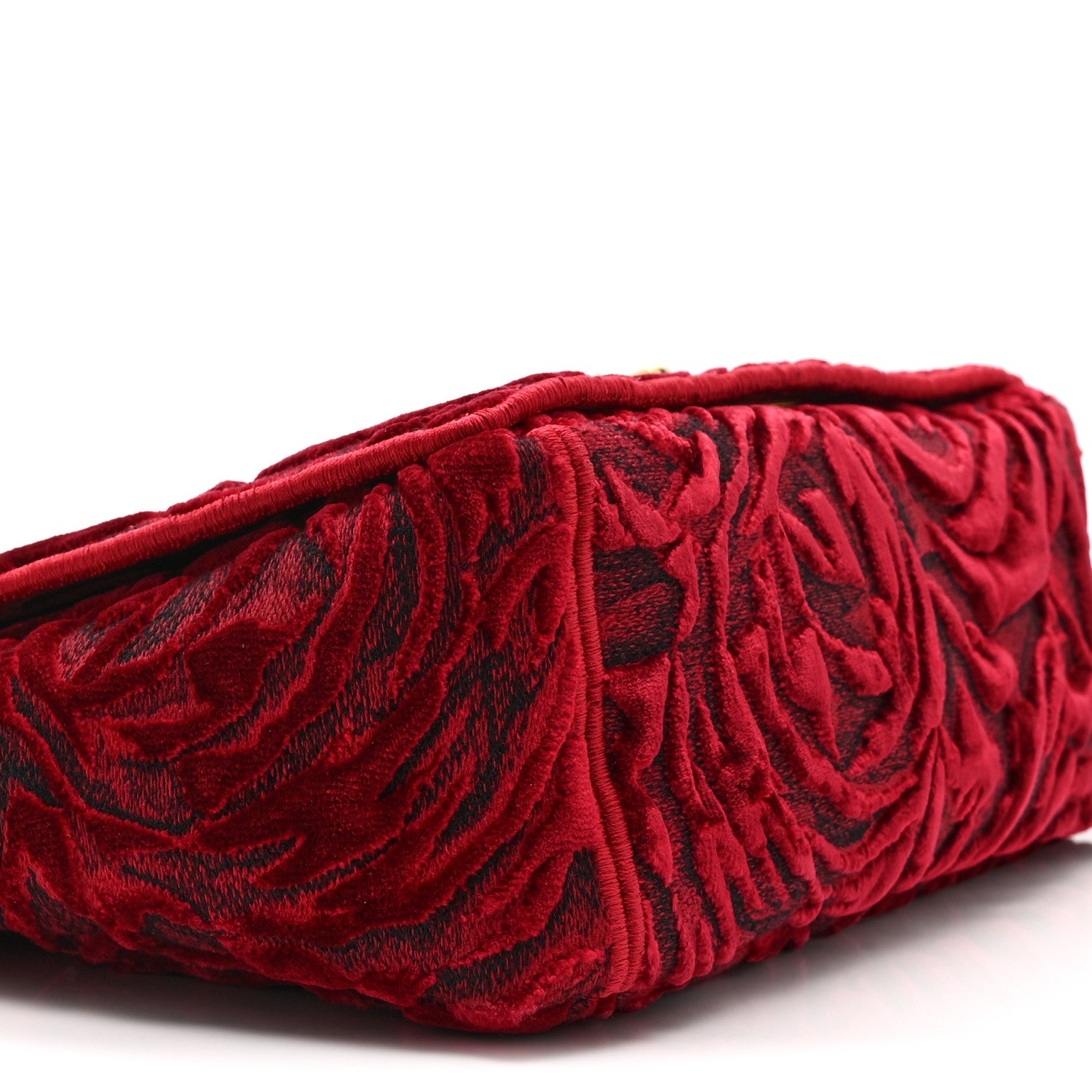 Christian Dior Velvet Rose Medium Caro Bag Rouge 9 of 10