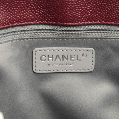 Chanel Caviar Quilted Grand Shopping Tote GST Dark Burgundy 6 of 7