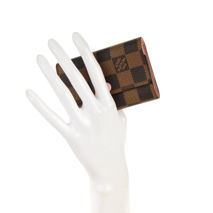 Louis Vuitton Damier Ebene Multicles 6 Key Holder Rose Ballerine 2 of 7