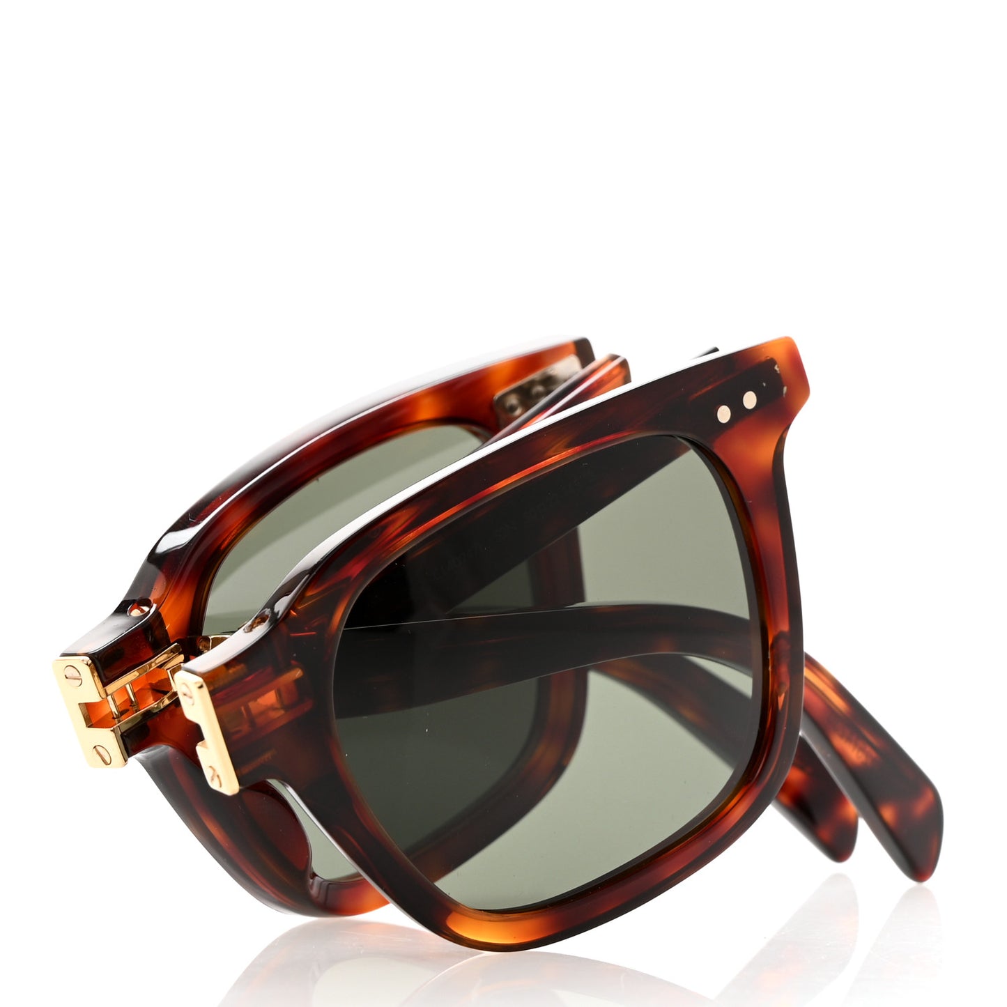 Acetate Folding Sunglasses CL40247I Red Havana