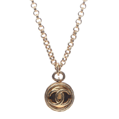 Chanel CC Mirror Long Necklace Gold 1 of 6